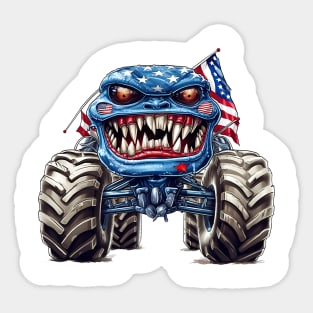 4th of July Monster Truck #6 Sticker